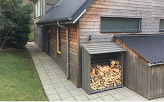 Custom Log Store Style A1 Integrated Grey 