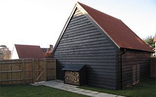 Classic A Wooden Log Store Matching Colours